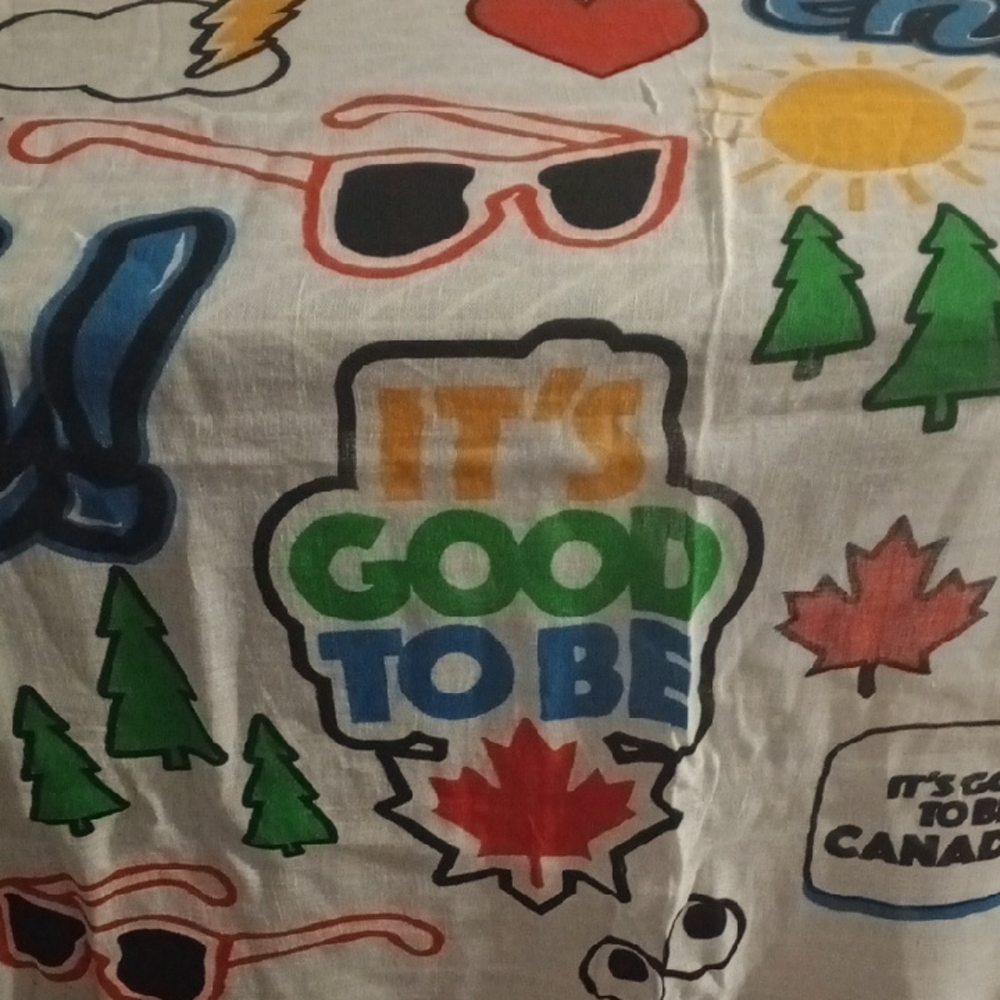 Vibrant Graphic Print Scarf